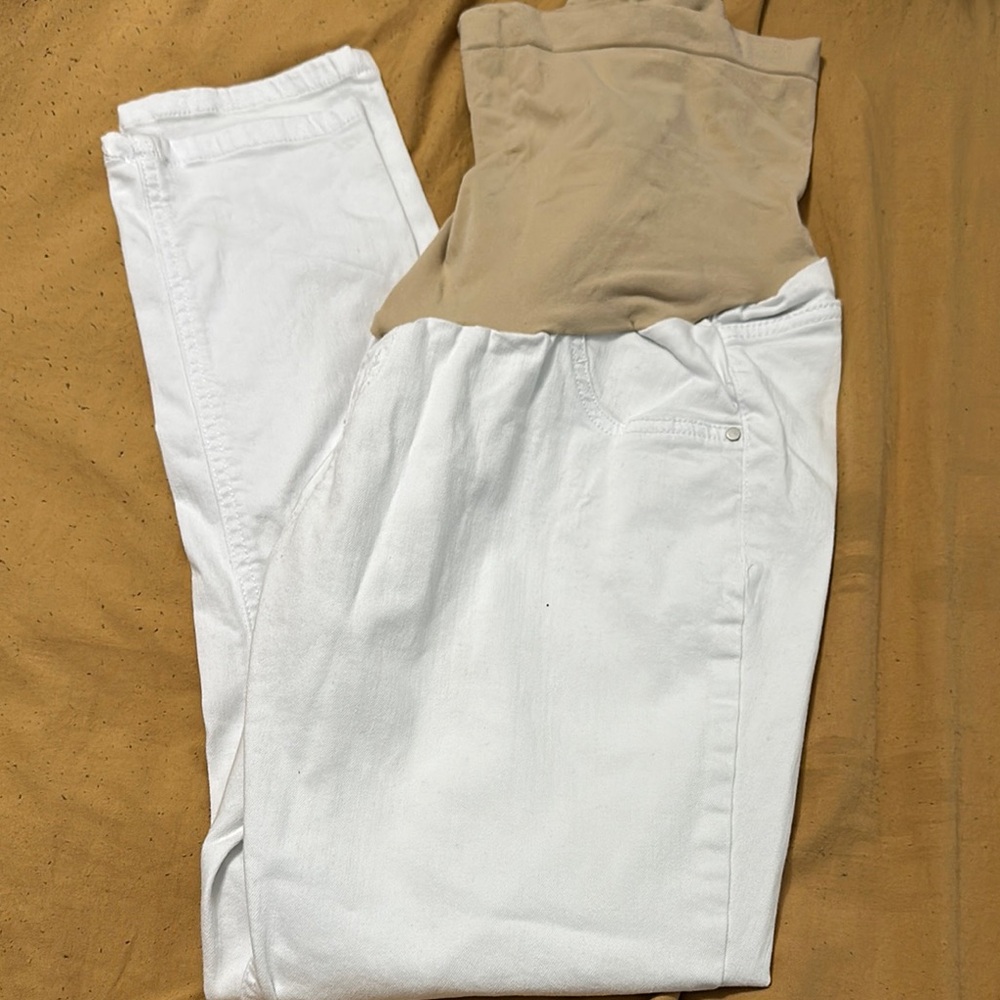 White Maternity Pants